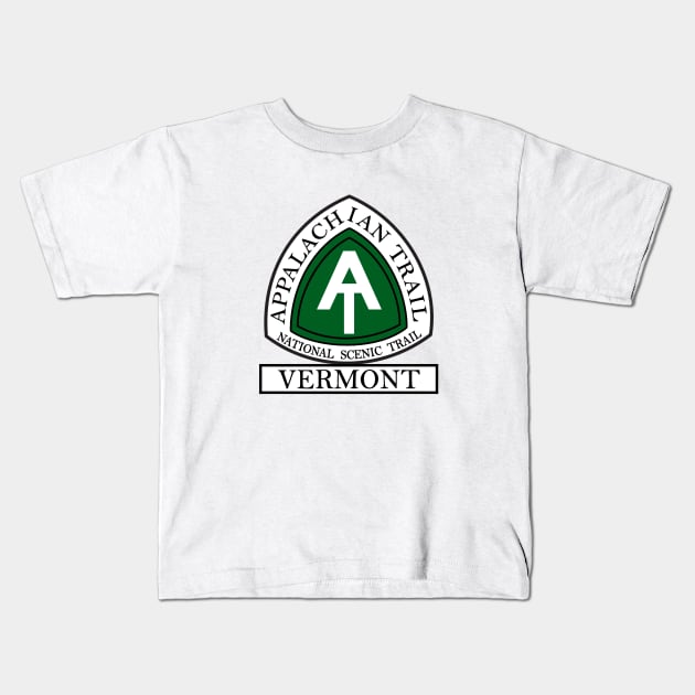 Appalachian Trail National Scenic Trail Vermont VT Kids T-Shirt by DD2019